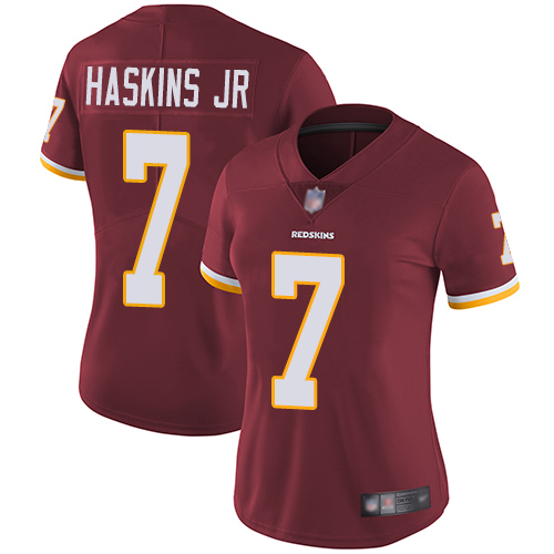 Washington Commanders #7 Dwayne Haskins Jr Burgundy Red Team Color Women's Stitched Vapor Untouchable Limited Jersey Womens cheap jerseys for sale - CheapJerseys.Shop