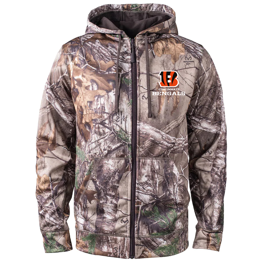 Cincinnati Bengals 2020 Men's Realtree Camo Full-Zip Hoodie cheap jerseys for sale - CheapJerseys.Shop