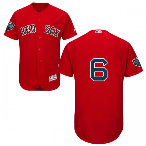 Boston Red Sox #6 Johnny Pesky Red Flexbase Authentic Collection 2018 World Series Stitched Jersey Men's cheap jerseys for sale - CheapJerseys.Shop