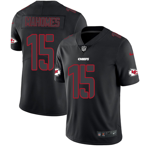 Chiefs #15 Patrick Mahomes Black Men's Stitched Limited Rush Impact Jersey cheap jerseys for sale - CheapJerseys.Shop