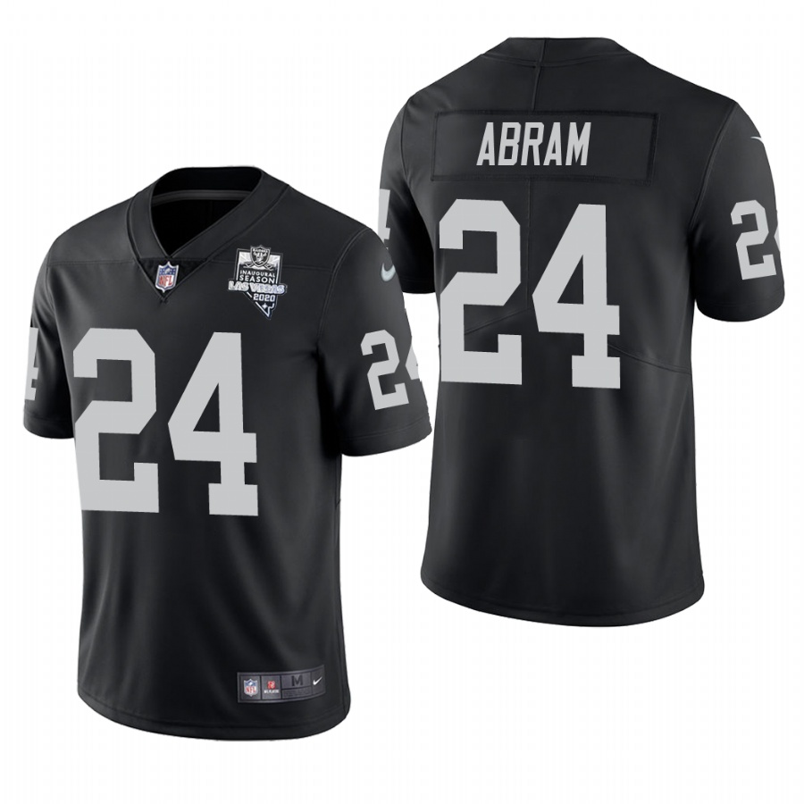 Las Vegas Raiders #24 Johnathan Abram Men's 2020 Inaugural Season Vapor Limited Jersey Black cheap jerseys for sale - CheapJerseys.Shop