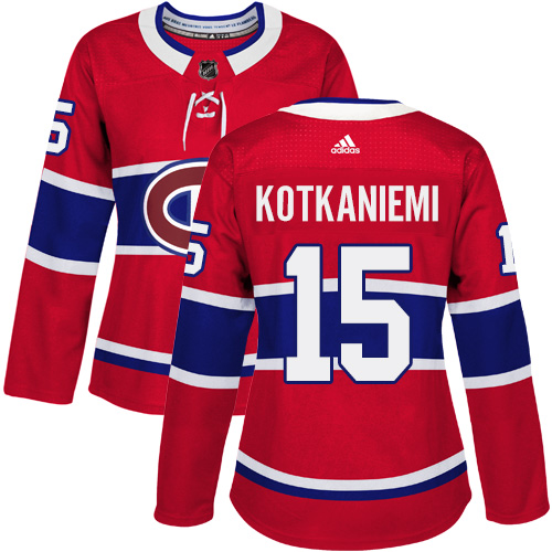 Montreal Canadiens #15 Jesperi Kotkaniemi Red Home Authentic Women's Stitched Jersey Womens cheap jerseys for sale - CheapJerseys.Shop