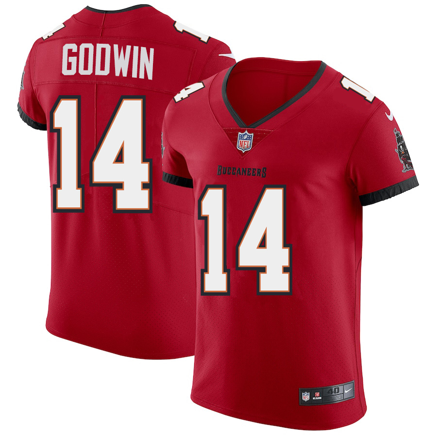 Tampa Bay Buccaneers #14 Chris Godwin Men's Red Vapor Elite Jersey cheap jerseys for sale - CheapJerseys.Shop