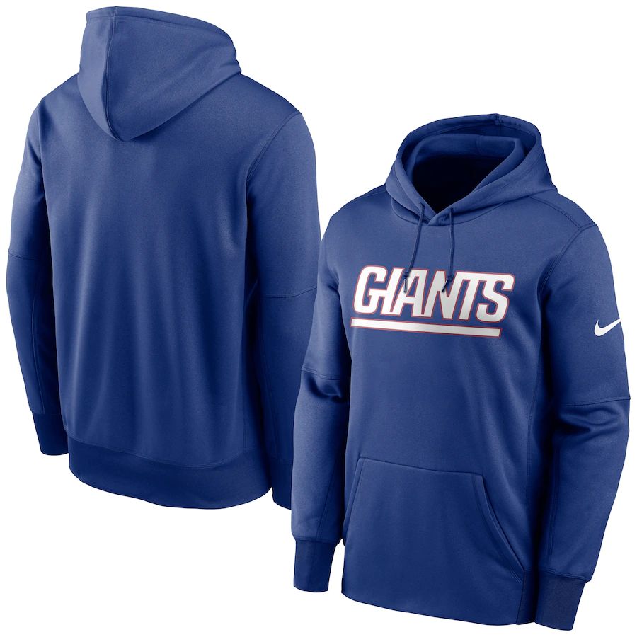 New York Giants Fan Gear Wordmark Performance Pullover Hoodie Royal cheap jerseys for sale - CheapJerseys.Shop
