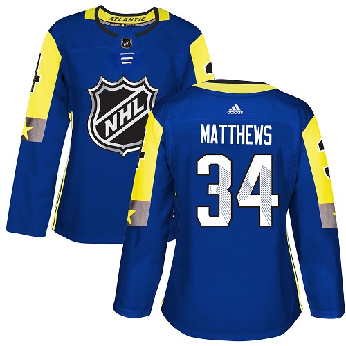 Maple Toronto Maple Leafs #34 Auston Matthews Royal 2018 All-Star Atlantic Division Authentic Women's Stitched Jersey Womens cheap jerseys for sale - CheapJerseys.Shop