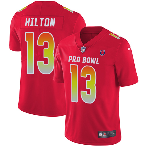 Colts #13 T.Y. Hilton Red Youth Stitched Limited AFC 2018 Pro Bowl Jersey cheap jerseys for sale - CheapJerseys.Shop