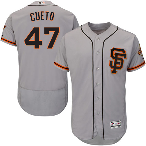 San Francisco Giants #47 Johnny Cueto Grey Flexbase Authentic Collection Road 2 Stitched Jersey Men's cheap jerseys for sale - CheapJerseys.Shop