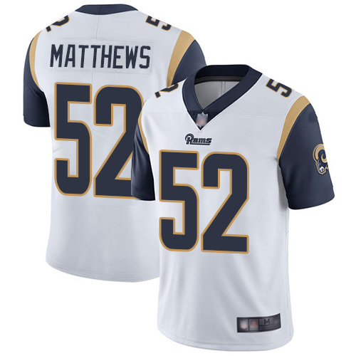 Los Angeles Rams #52 Clay Matthews White Men's Stitched Vapor Untouchable Limited Jersey Men's cheap jerseys for sale - CheapJerseys.Shop