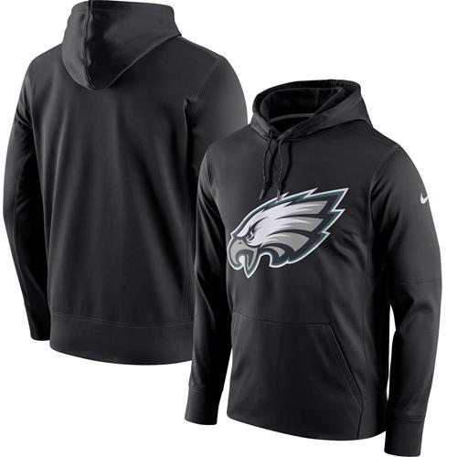 Men's Philadelphia Eagles Black Circuit Logo Essential Performance Pullover Hoodie cheap jerseys for sale - CheapJerseys.Shop