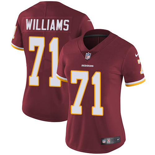 Washington Commanders #71 Trent Williams Burgundy Red Team Color Women's Stitched Vapor Untouchable Limited Jersey Womens cheap jerseys for sale - CheapJerseys.Shop