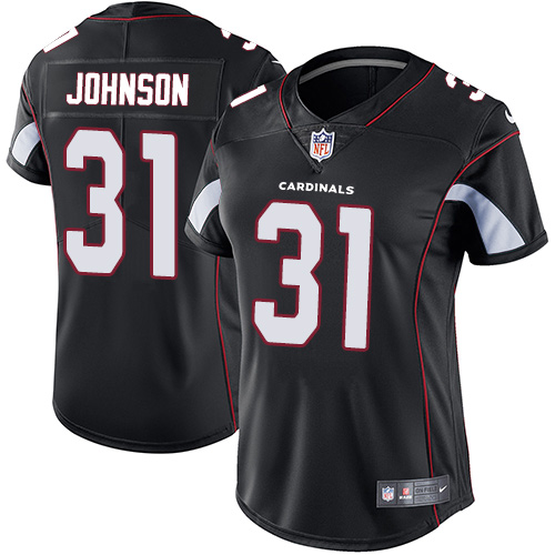 Arizona Cardinals #31 David Johnson Black Alternate Women's Stitched Vapor Untouchable Limited Jersey Womens cheap jerseys for sale - CheapJerseys.Shop