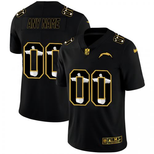 Los Angeles Chargers Custom Men's Carbon Black Vapor Cristo Redentor Limited Jersey cheap jerseys for sale - CheapJerseys.Shop