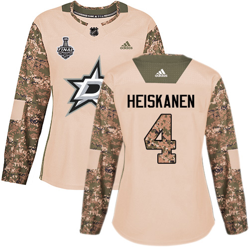 Dallas Stars #4 Miro Heiskanen Camo Authentic 2017 Veterans Day Women's 2020 Stanley Cup Final Stitched Jersey Womens cheap jerseys for sale - CheapJerseys.Shop