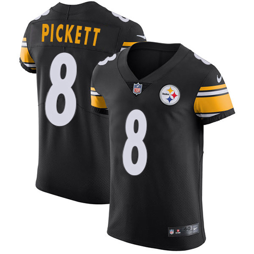 Steelers #8 Kenny Pickett Black Team Color Men's Stitched Vapor Untouchable Elite Jersey cheap jerseys for sale - CheapJerseys.Shop