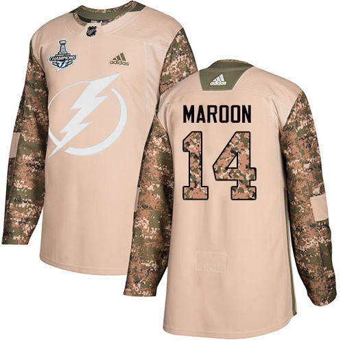 Tampa Bay Lightning #14 Pat Maroon Camo Authentic 2017 Veterans Day Youth 2020 Stanley Cup Champions Stitched Jersey Youth cheap jerseys for sale - CheapJerseys.Shop
