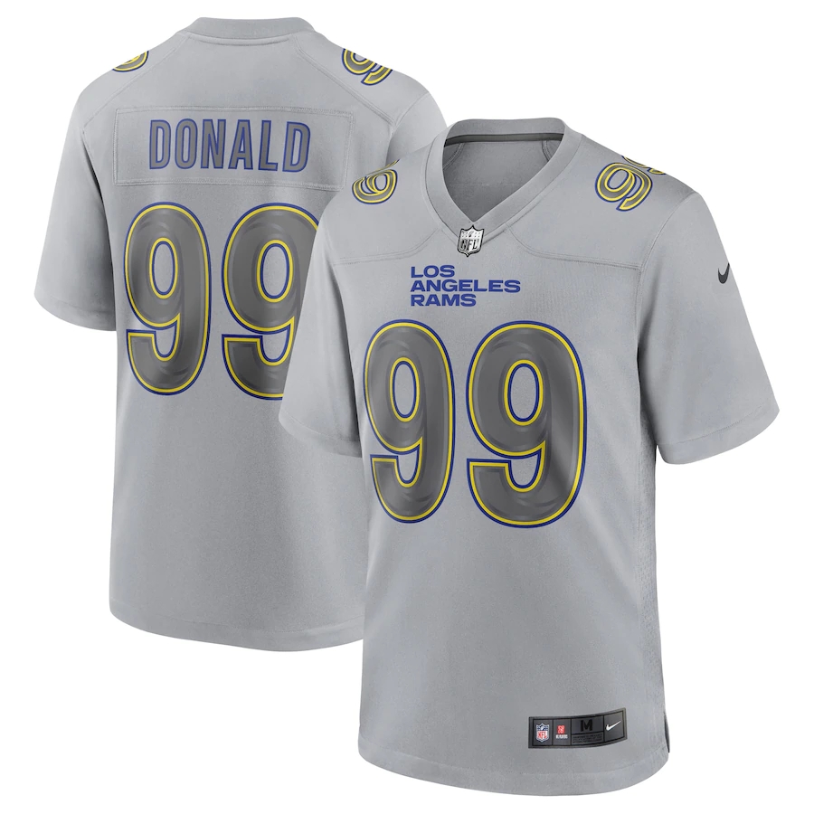 Los Angeles Rams #99 Aaron Donald Men's Gray Atmosphere Fashion Game Jersey cheap jerseys for sale - CheapJerseys.Shop