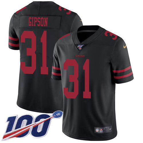 49ers #31 Tashaun Gipson Black Alternate Youth Stitched 100th Season Vapor Limited Jersey cheap jerseys for sale - CheapJerseys.Shop