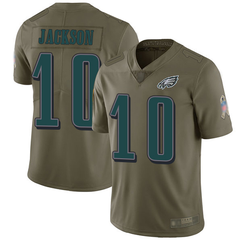 Philadelphia Eagles #10 DeSean Jackson Olive Youth Stitched Limited 2017 Salute to Service Jersey Youth cheap jerseys for sale - CheapJerseys.Shop