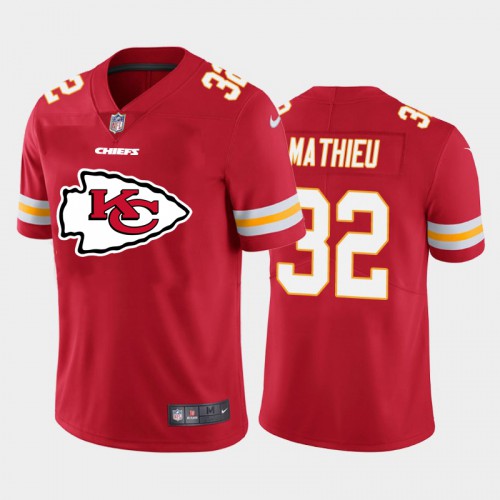 Kansas City Kansas City Chiefs #32 Tyrann Mathieu Red Men's Big Team Logo Player Vapor Limited Jersey Men's cheap jerseys for sale - CheapJerseys.Shop