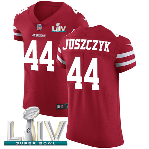 49ers #44 Kyle Juszczyk Red Super Bowl LIV 2020 Team Color Men's Stitched Vapor Untouchable Elite Jersey cheap jerseys for sale - CheapJerseys.Shop