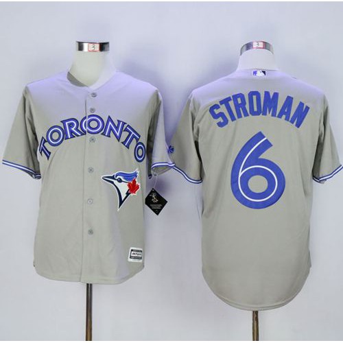 Toronto Blue Jays #6 Marcus Stroman Grey New Cool Base Stitched Jersey Men's cheap jerseys for sale - CheapJerseys.Shop