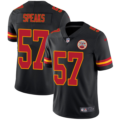 Kansas City Chiefs #57 Breeland Speaks Black Men's Stitched Limited Rush Jersey Men's cheap jerseys for sale - CheapJerseys.Shop