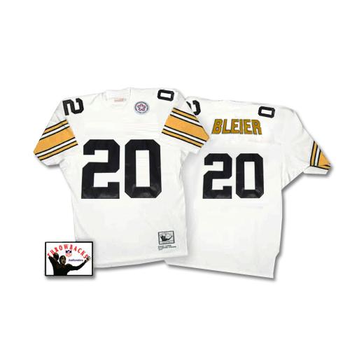 Mitchell & Ness Pittsburgh Steelers #20 Rocky Bleier White Stitched Throwback Jersey Men's cheap jerseys for sale - CheapJerseys.Shop