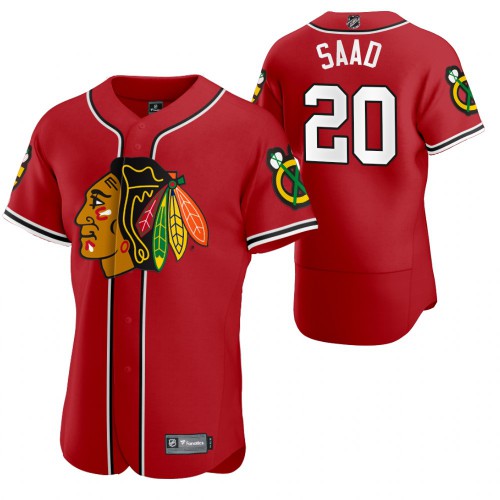 Chicago Chicago Blackhawks #20 Brandon Saad Men's 2020 x Crossover Edition Baseball Jersey Red Men's cheap jerseys for sale - CheapJerseys.Shop