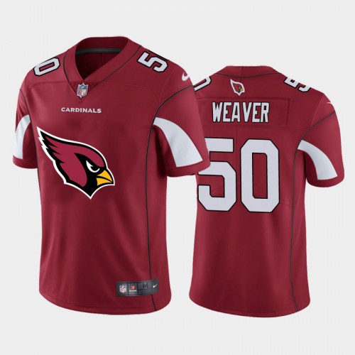 Arizona Arizona Cardinals #50 Evan Weaver Red Men's Big Team Logo Vapor Limited Jersey Men's cheap jerseys for sale - CheapJerseys.Shop
