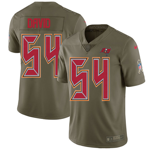 Buccaneers #54 Lavonte David Olive Men's Stitched Limited 2017 Salute To Service Jersey cheap jerseys for sale - CheapJerseys.Shop