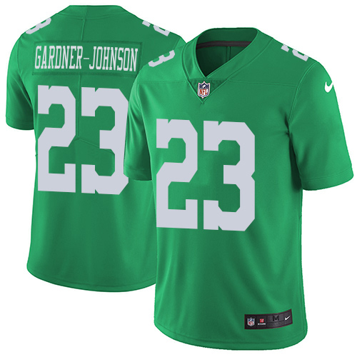 Eagles #23 C.J. Gardner-Johnson Green Youth Stitched Limited Rush Jersey cheap jerseys for sale - CheapJerseys.Shop