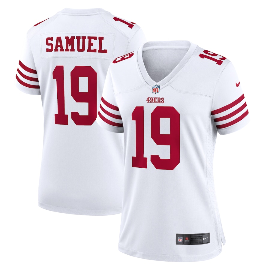 San Francisco 49ers #19 Deebo Samuel Scarlet Women's 2022-23 Game Jersey cheap jerseys for sale - CheapJerseys.Shop