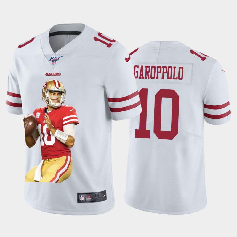 San Francisco 49ers #10 Jimmy Garoppolo Team Hero 2 Vapor Limited 100 Jersey White cheap jerseys for sale - CheapJerseys.Shop