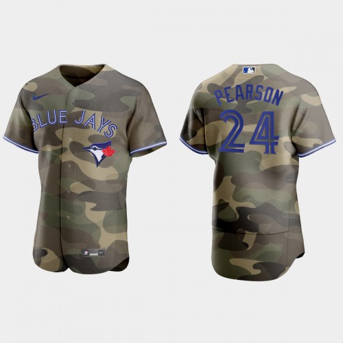 Toronto Toronto Blue Jays #24 Nate Pearson Men's 2021 Armed Forces Day Authentic Jersey -Camo Men's cheap jerseys for sale - CheapJerseys.Shop