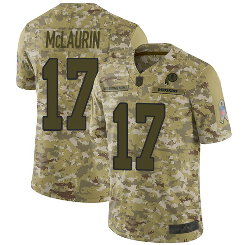Commanders #17 Terry McLaurin Camo Youth Stitched Limited 2018 Salute To Service Jersey cheap jerseys for sale - CheapJerseys.Shop