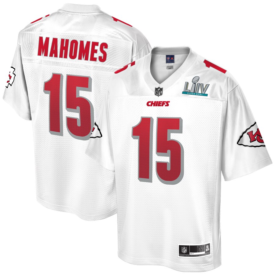 Men's Kansas City Chiefs #15 Patrick Mahomes Pro Line White Super Bowl LIV Champions Jersey cheap jerseys for sale - CheapJerseys.Shop