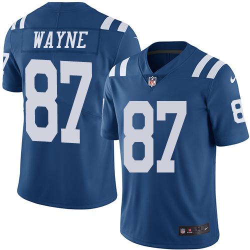 Indianapolis Colts #87 Reggie Wayne Royal Blue Men's Stitched Limited Rush Jersey Men's cheap jerseys for sale - CheapJerseys.Shop