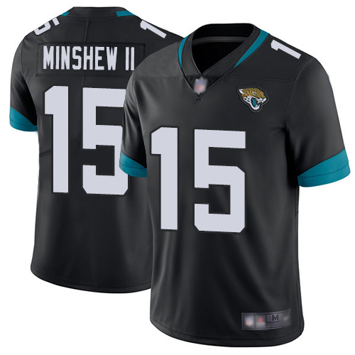 Jacksonville Jaguars #15 Gardner Minshew II Black Team Color Youth Stitched Vapor Untouchable Limited Jersey Youth cheap jerseys for sale - CheapJerseys.Shop