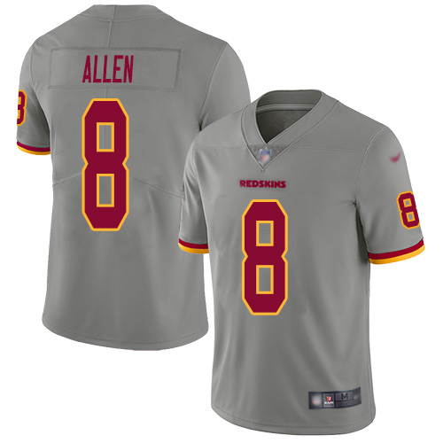 Washington Commanders #8 Kyle Allen Gray Men's Stitched Limited Inverted Legend Jersey Men's cheap jerseys for sale - CheapJerseys.Shop