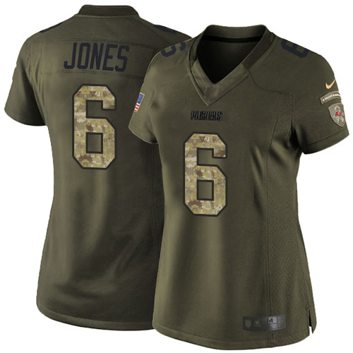 Buccaneers #6 Julio Jones Green Women's Stitched Limited 2015 Salute To Service Jersey cheap jerseys for sale - CheapJerseys.Shop