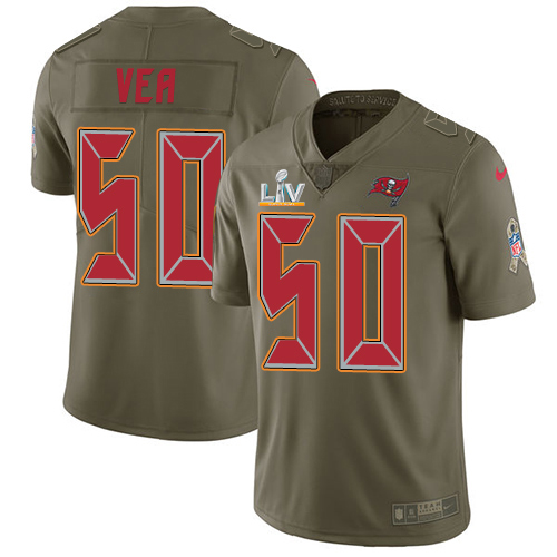 Tampa Bay Buccaneers #50 Vita Vea Olive Youth Super Bowl LV Bound Stitched Limited 2017 Salute To Service Jersey Youth cheap jerseys for sale - CheapJerseys.Shop