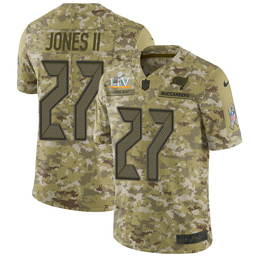 Tampa Bay Buccaneers #27 Ronald Jones II Camo Youth Super Bowl LV Bound Stitched Limited 2018 Salute To Service Jersey Youth cheap jerseys for sale - CheapJerseys.Shop