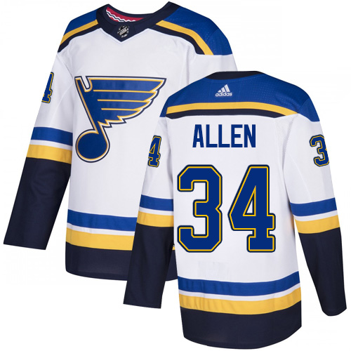 St. Louis Blues #34 Jake Allen White Road Authentic Stitched Youth Jersey Youth cheap jerseys for sale - CheapJerseys.Shop