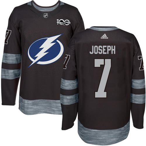 Tampa Bay Lightning #7 Mathieu Joseph Black 1917-2017 100th Anniversary Stitched Jersey Men's cheap jerseys for sale - CheapJerseys.Shop