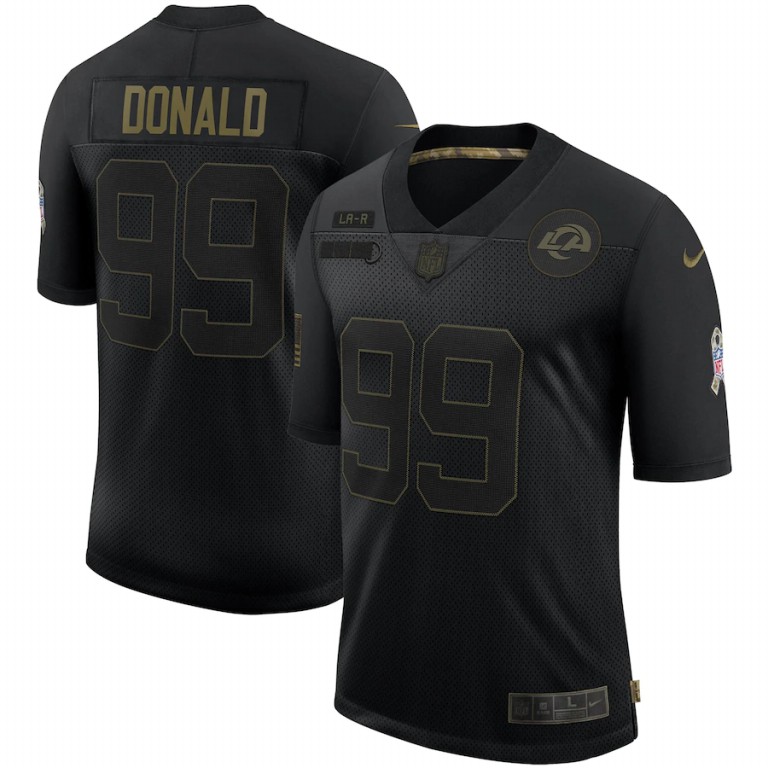 Los Angeles Rams #99 Aaron Donald 2020 Salute To Service Limited Jersey Black cheap jerseys for sale - CheapJerseys.Shop