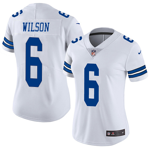 Cowboys #6 Donovan Wilson White Women's Stitched Vapor Untouchable Limited Jersey cheap jerseys for sale - CheapJerseys.Shop