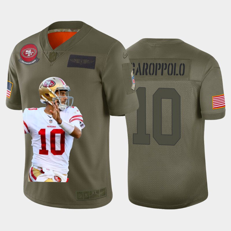 San Francisco 49ers #10 Jimmy Garoppolo Team Hero 3 Vapor Limited Jersey Camo cheap jerseys for sale - CheapJerseys.Shop