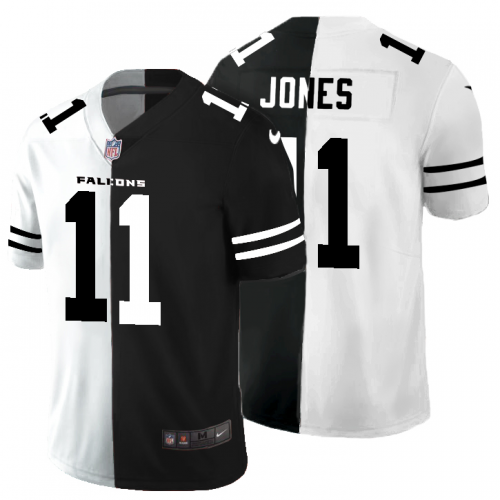Atlanta Atlanta Falcons #11 Julio Jones Men's Black V White Peace Split Vapor Untouchable Limited Jersey Men's cheap jerseys for sale - CheapJerseys.Shop
