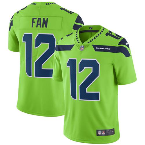 Seahawks #12 Fan Green Youth Stitched Limited Rush Jersey cheap jerseys for sale - CheapJerseys.Shop