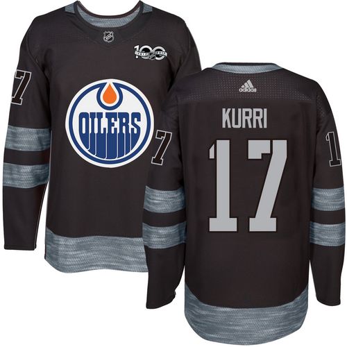 Edmonton Oilers #17 Jari Kurri Black 1917-2017 100th Anniversary Stitched Jersey Men's cheap jerseys for sale - CheapJerseys.Shop